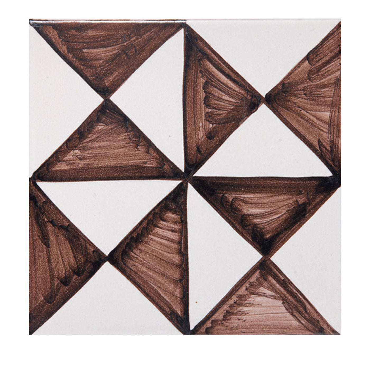 Set of 4 Riggiola Brown Tiles - Alternative view 1