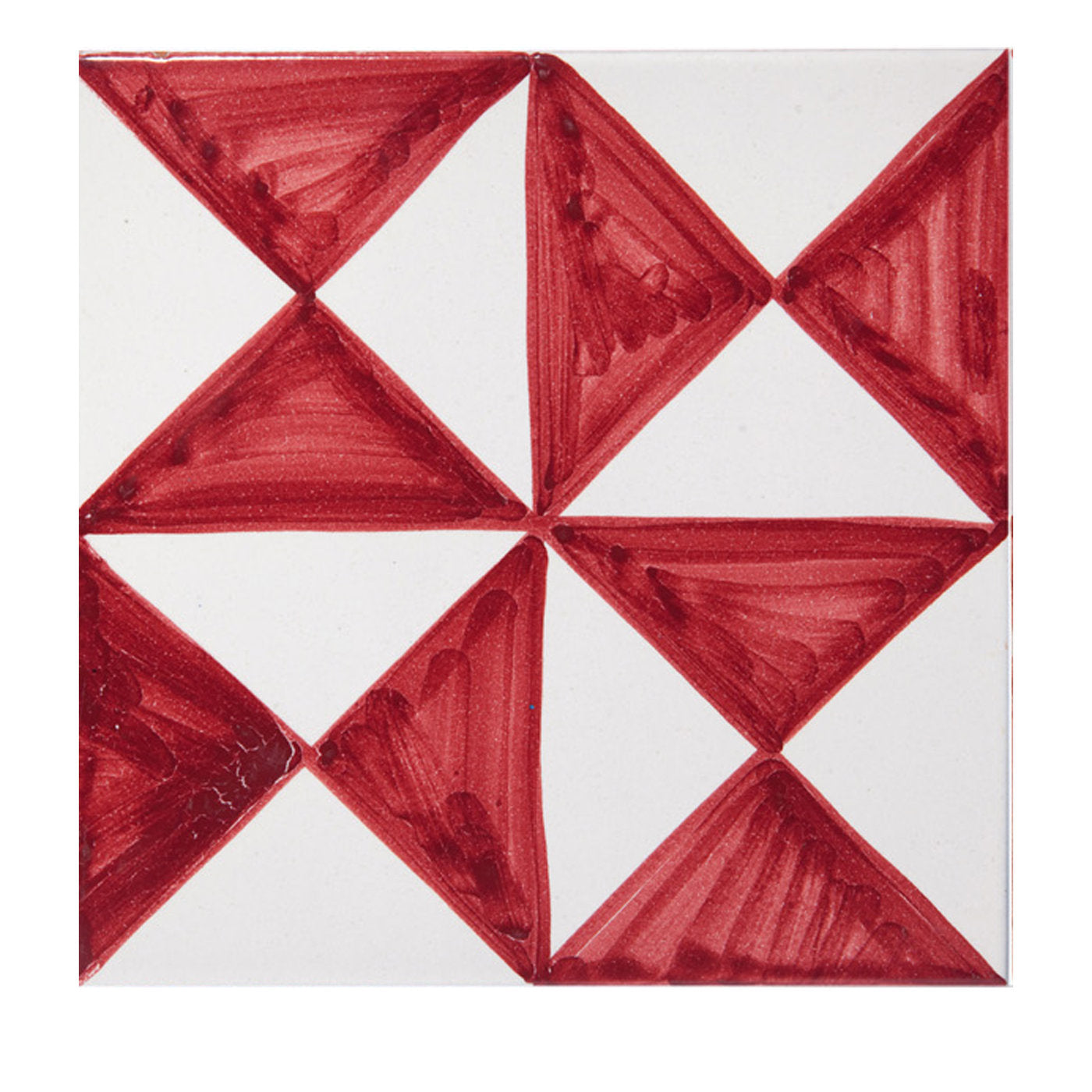 Set of 4 Riggiola Red Tiles - Alternative view 1