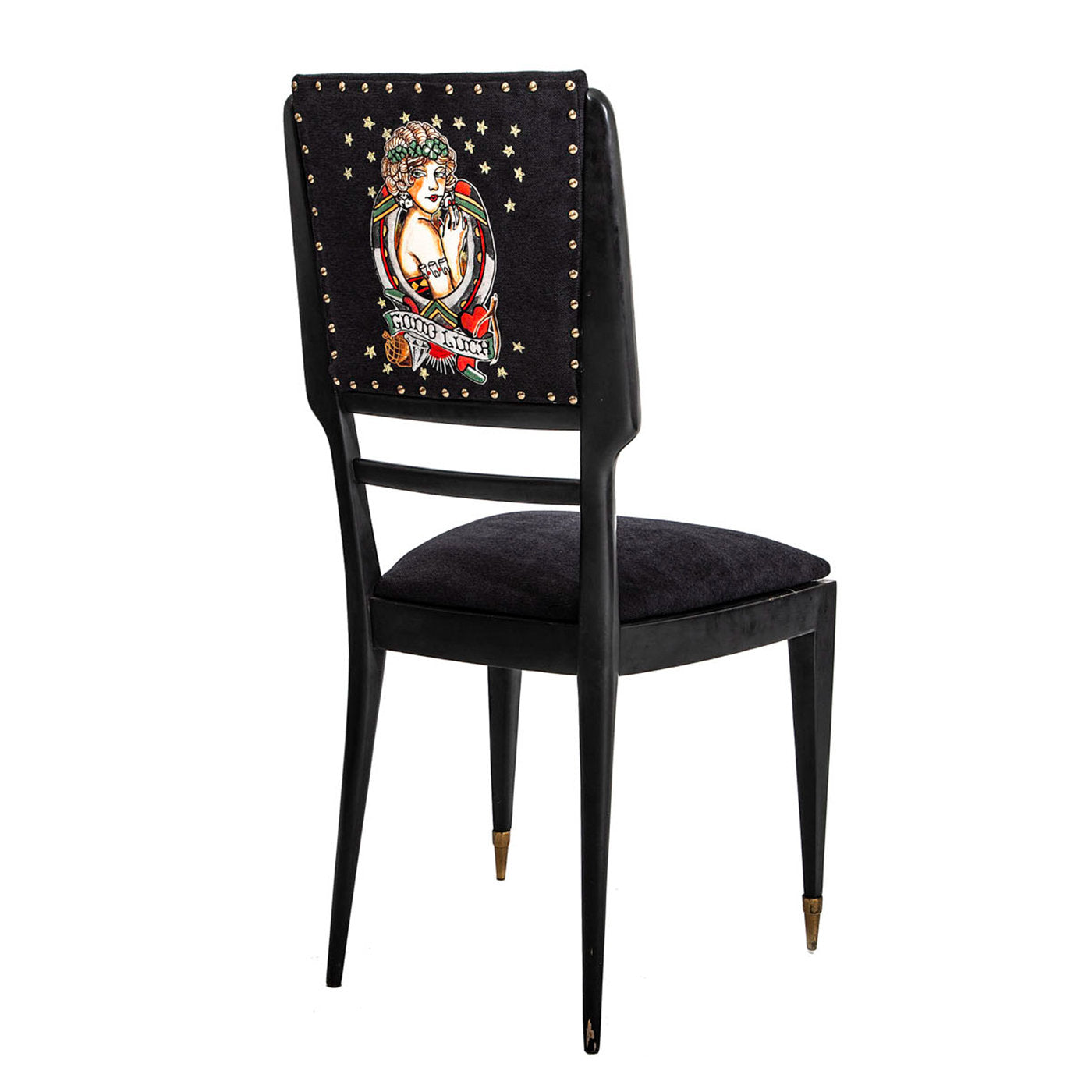 Set of 4 Old School Sailor Jerry Dining Chairs - Alternative view 2
