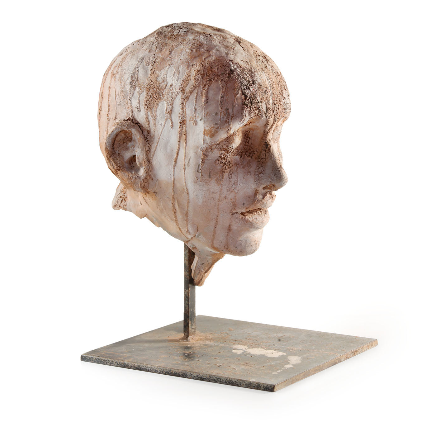 Escultura de cabeza inquieta - Vista alternativa 2