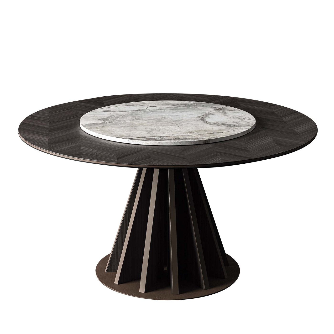 Round Inlaid Dining Table - Main view
