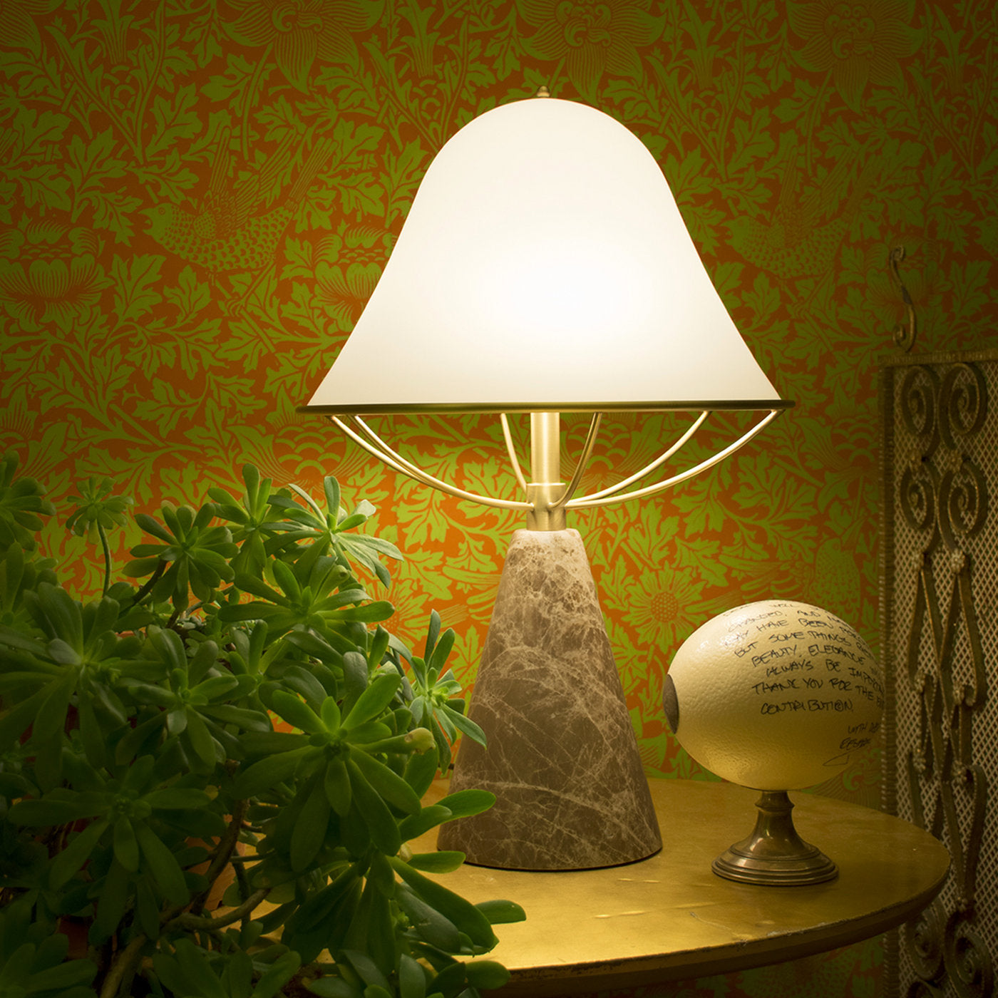 Lámpara de mesa Anita en mármol Emperador de Lorenza Bozzoli - Vista alternativa 2