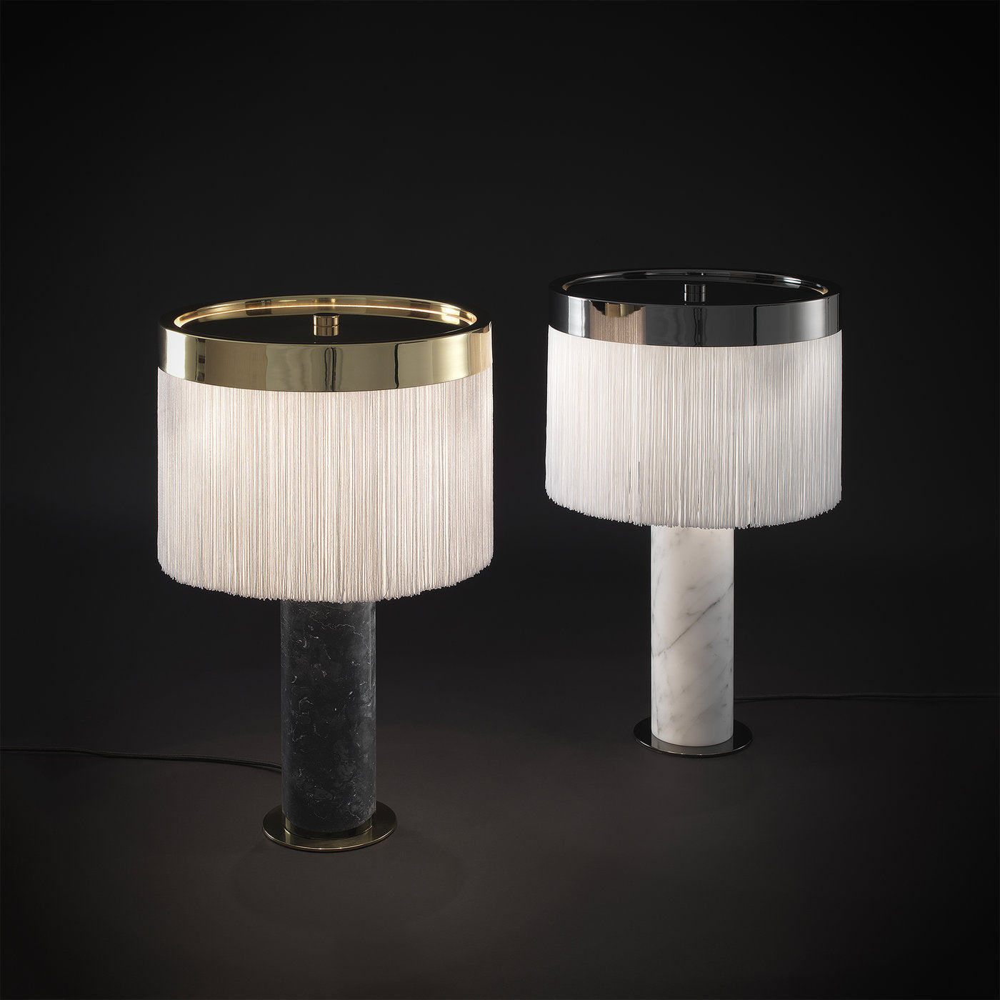 Orsola Gold & White Table Lamp by Lorenza Bozzoli - Alternative view 2