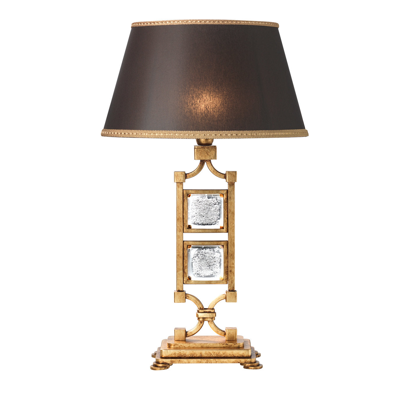 Lámpara de mesa clásica negra y dorada - Vista principal