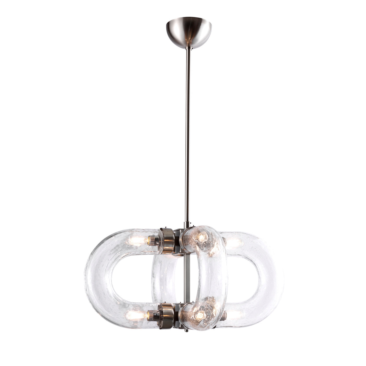 Chain Horizontal Nickel Chandelier - Main view