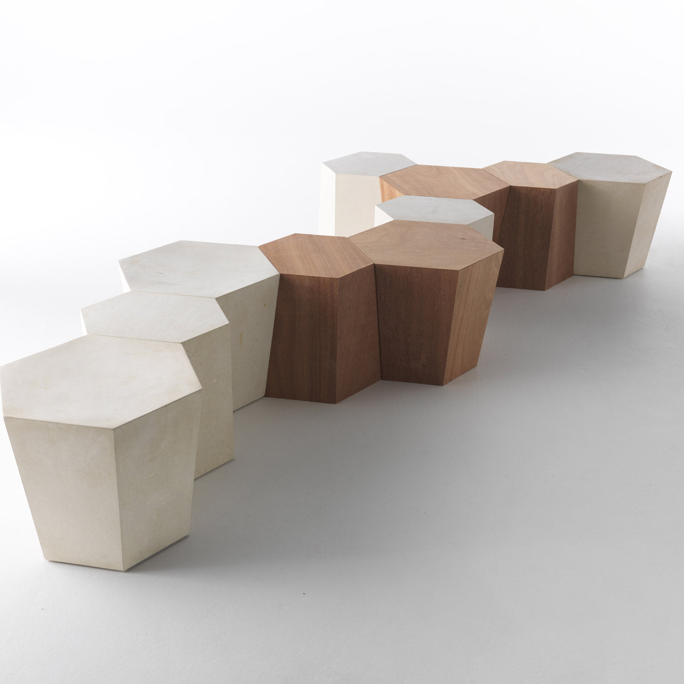 Hexagon Outdoor Coffee Table by Steven Holl - Alternative view 1