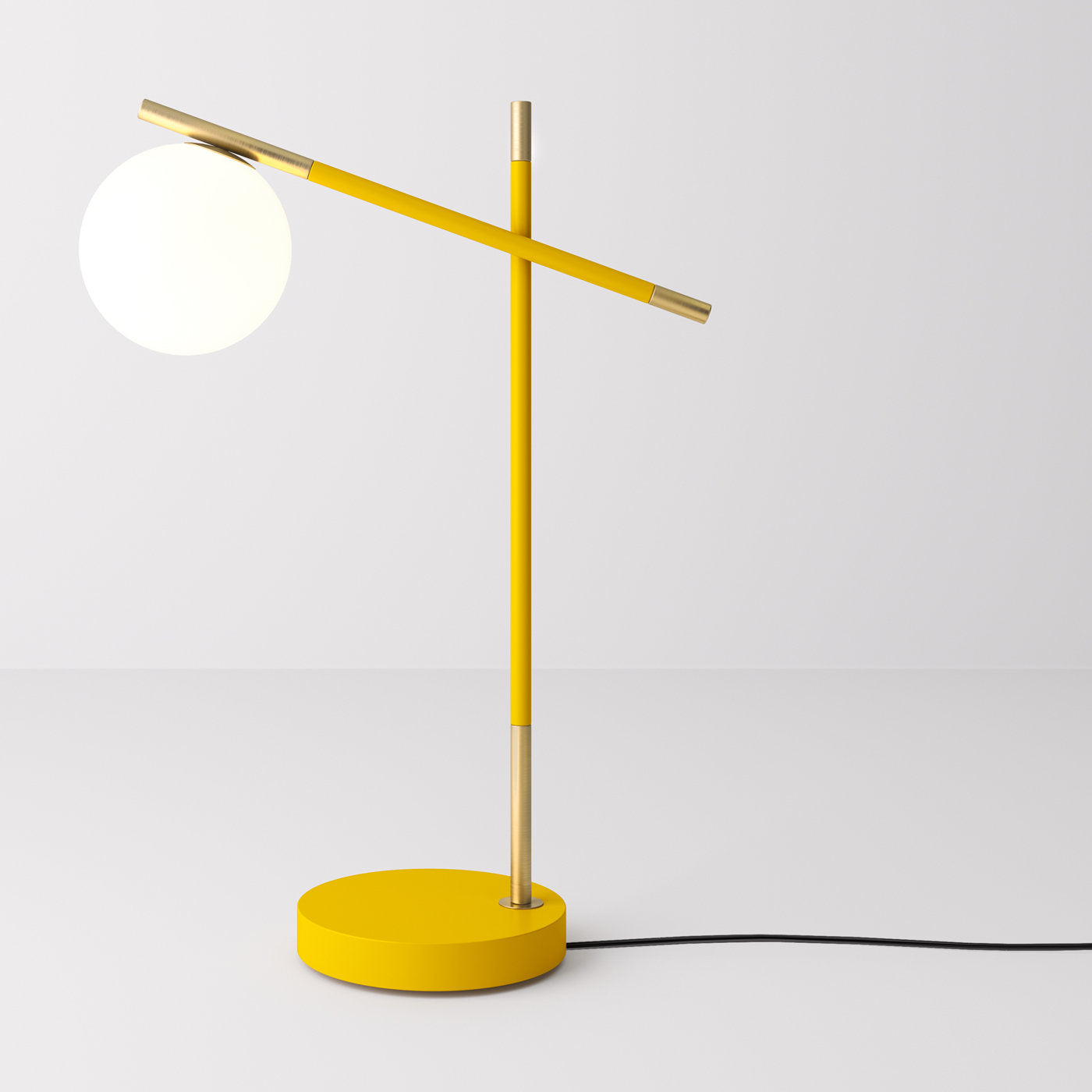 Grace 2-Arm Yellow Table Lamp - Alternative view 1