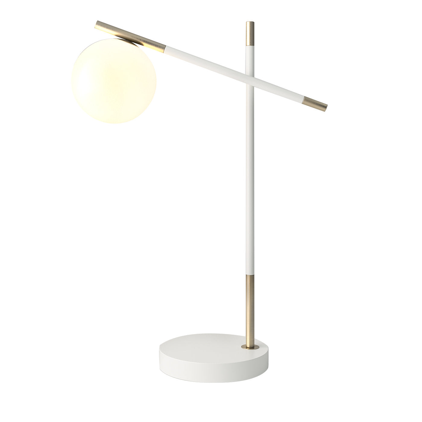 Lámpara de mesa blanca de 2 brazos Grace - Vista principal