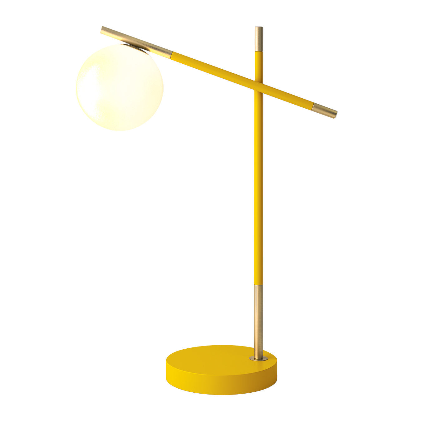 Lámpara de sobremesa Grace de 2 brazos amarilla - Vista principal