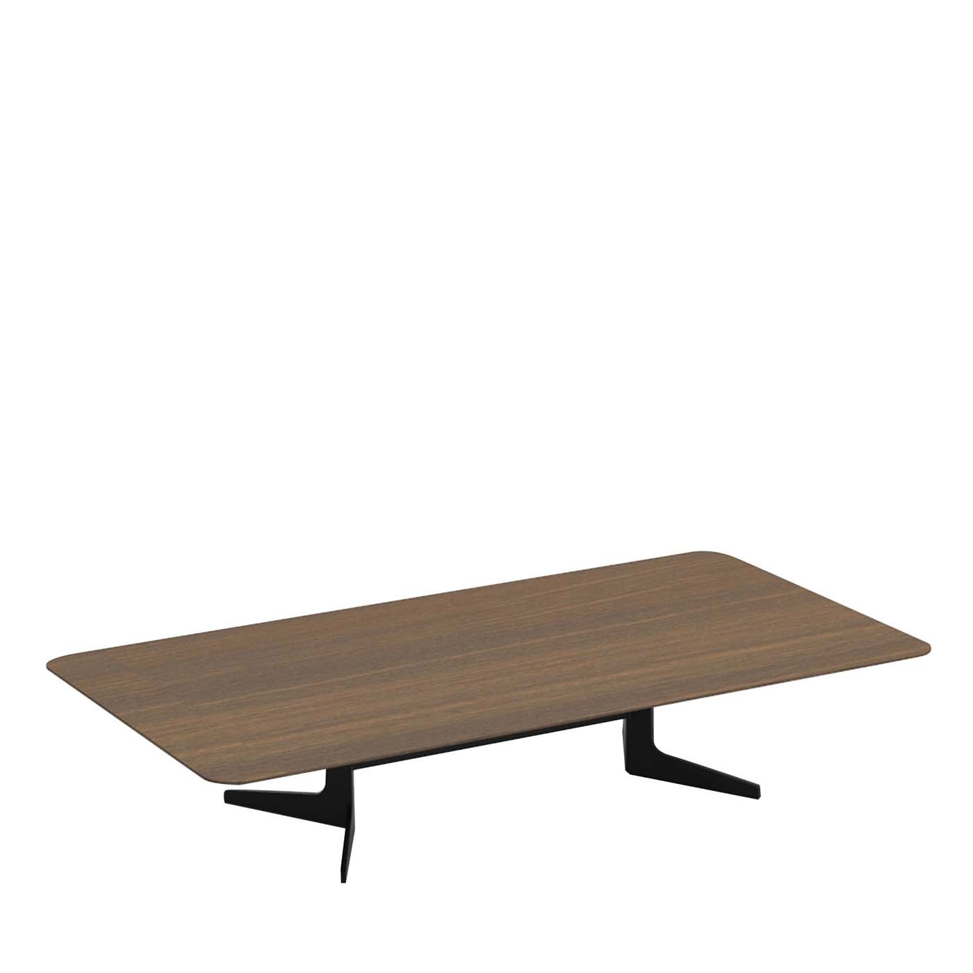 Tavolino rettangolare Blake con piano in legno di quercia - Vista principale