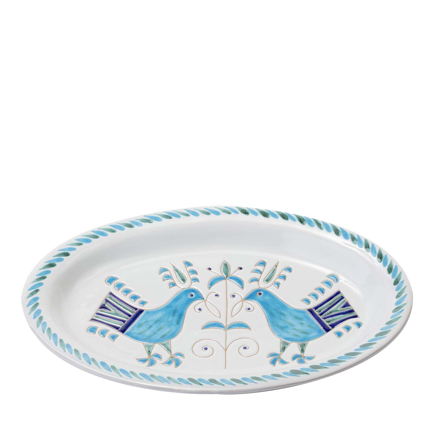 Le Pavoncelle Oval Tray - Main view