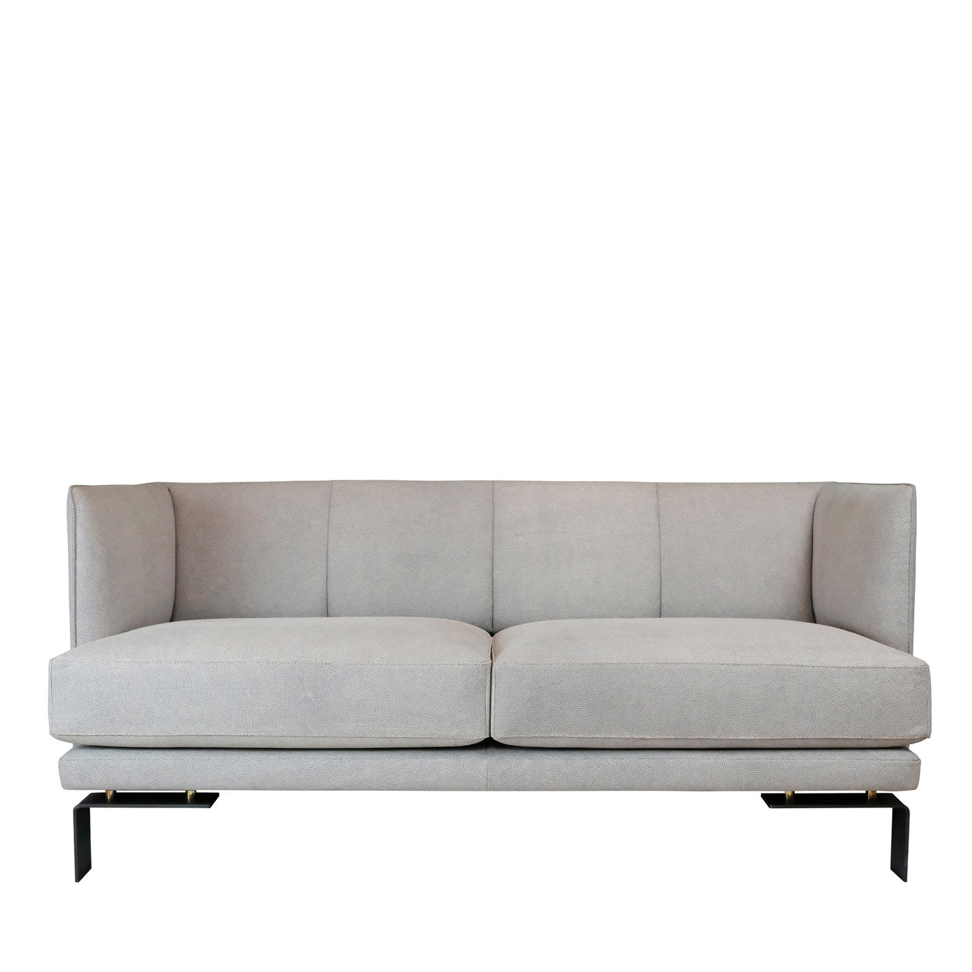 Met Beige Leather Sofa - Main view
