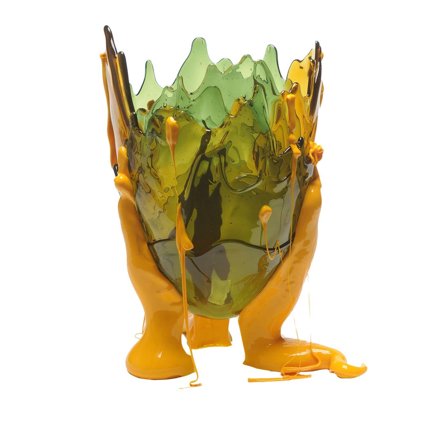 Grand vase spécial jaune et vert clair de Gaetano Pesce - Vue principale
