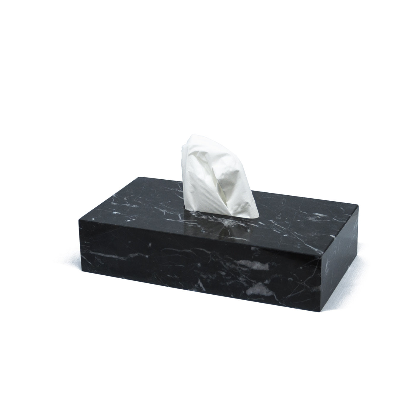 Caja de pañuelos de mármol negro - Vista alternativa 1