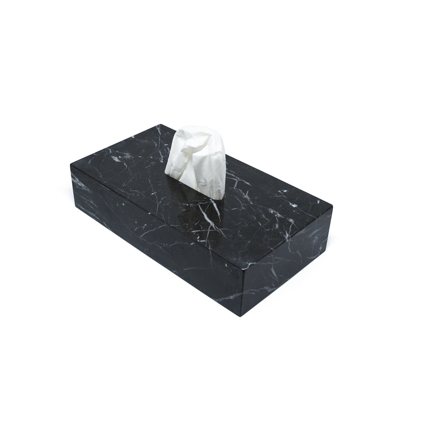 Caja de pañuelos de mármol negro - Vista alternativa 3