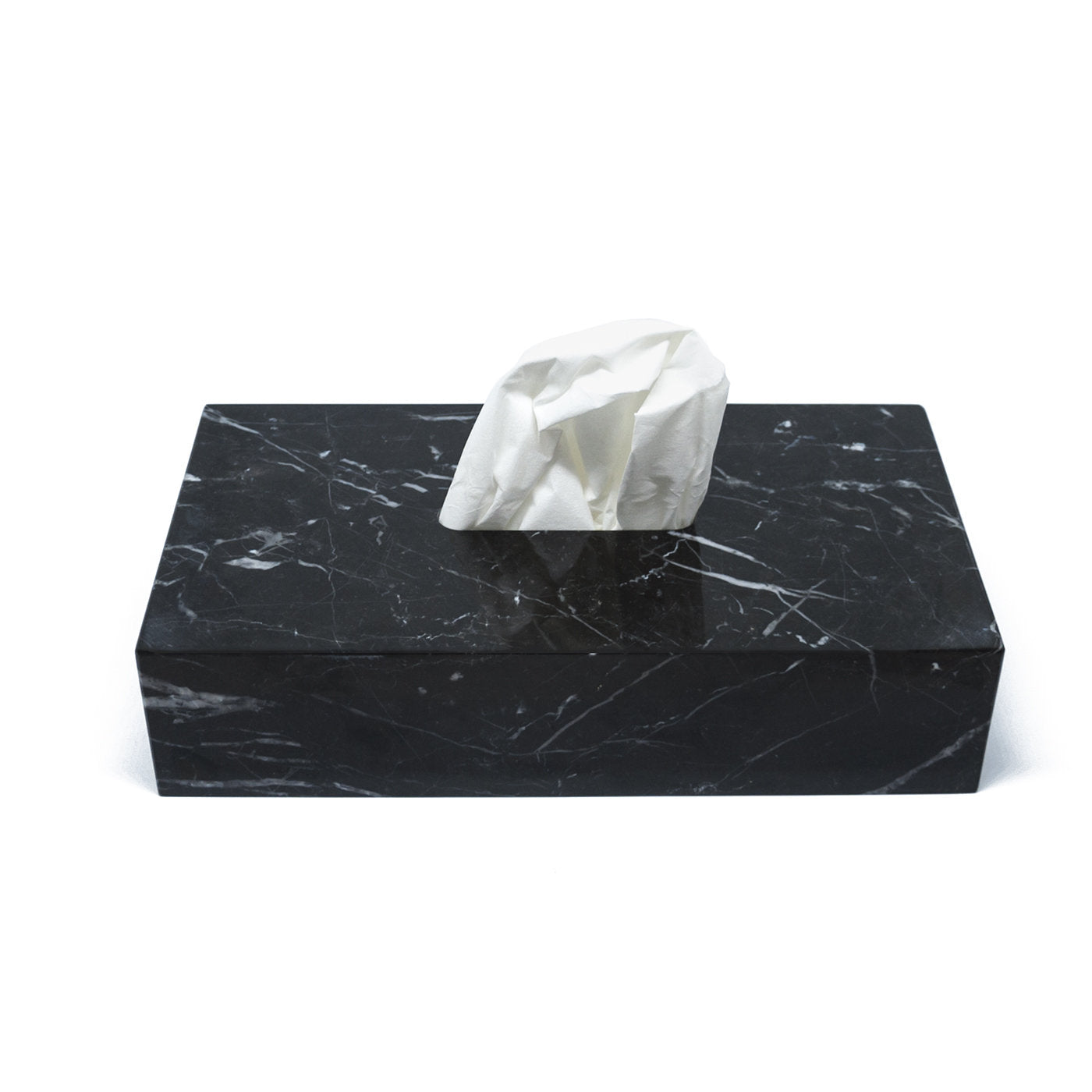Caja de pañuelos de mármol negro - Vista alternativa 4
