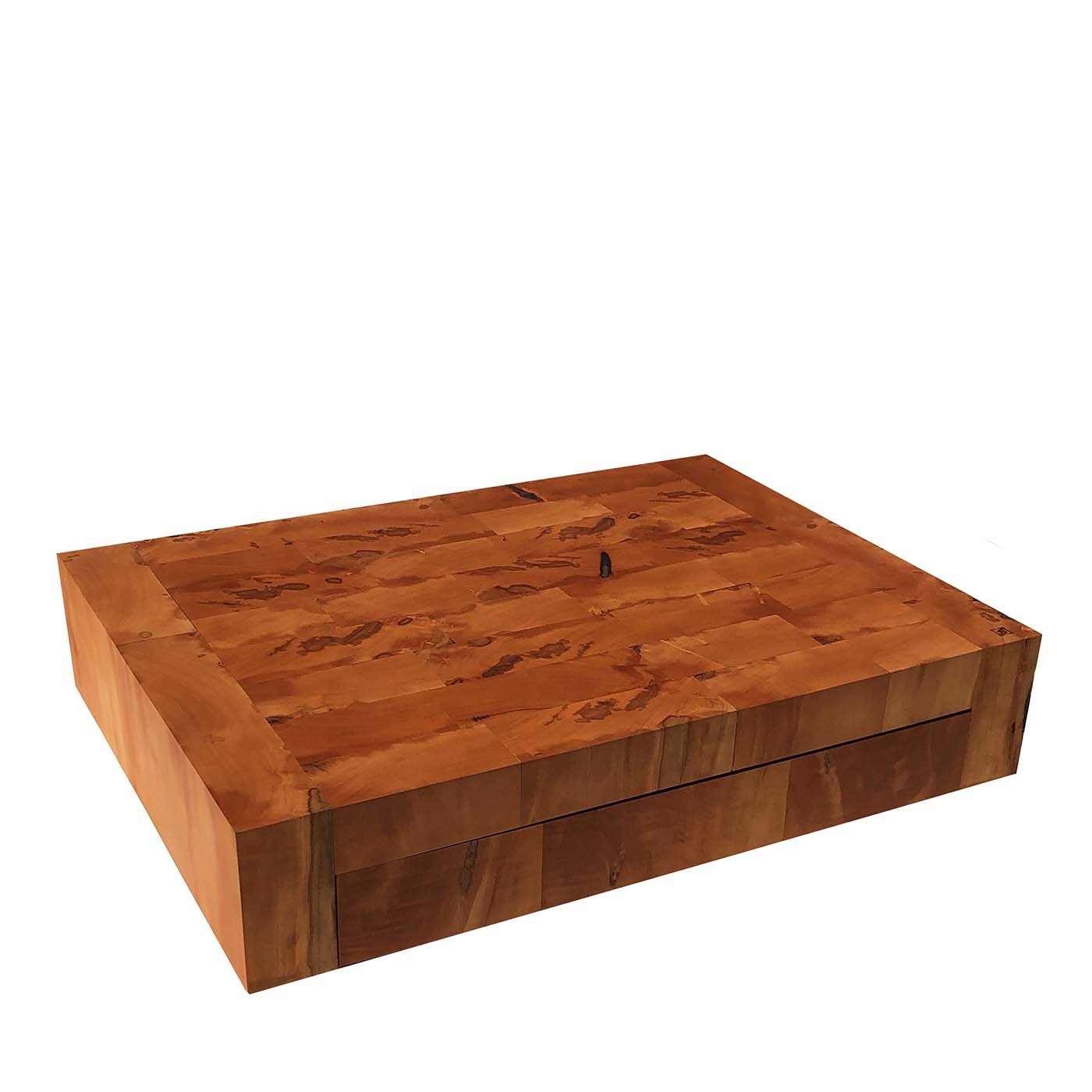 Tabla de cortar de madera de pera con cajón - Vista principal