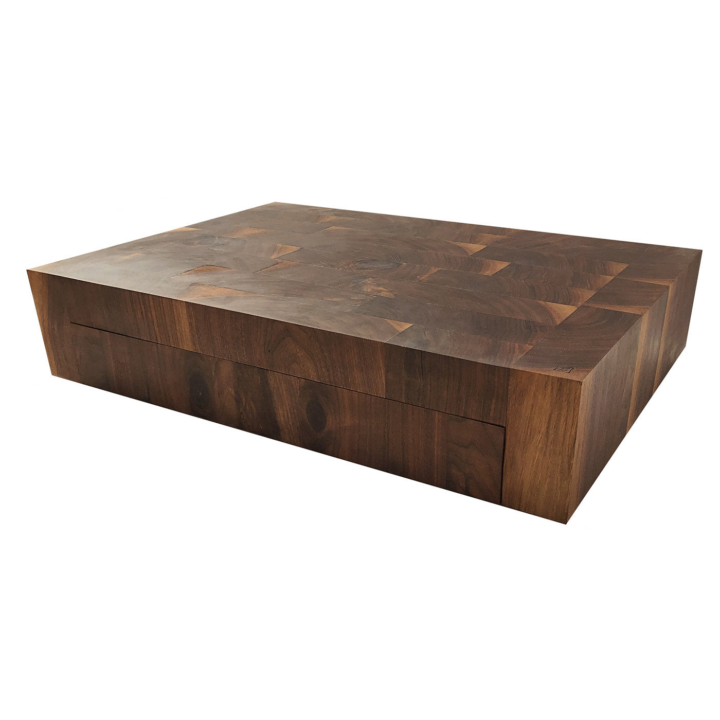 Walnut Wood Cutting Board with Drawer Stefano Raffa | Artemest