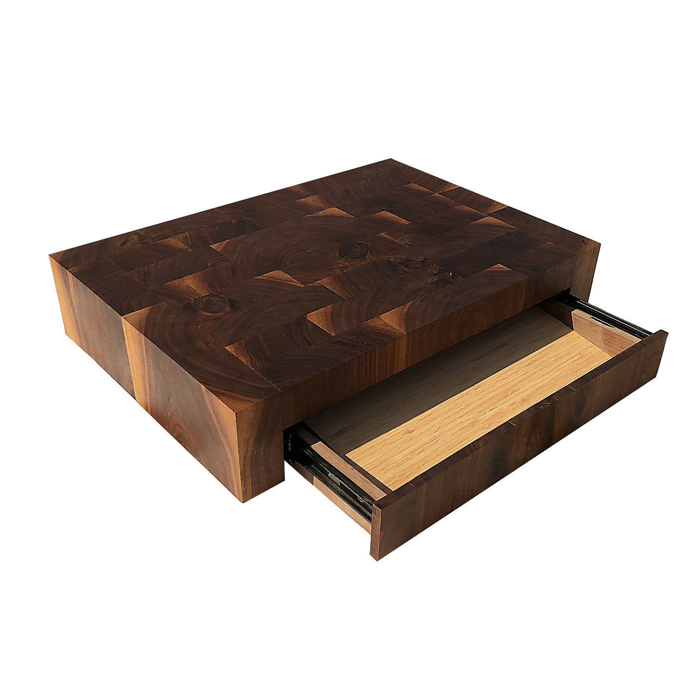 Walnut Wood Cutting Board with Drawer Stefano Raffa | Artemest