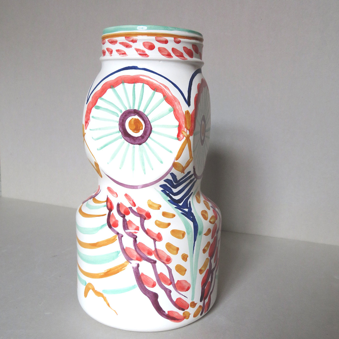 Owl Vase with Warm Colors - Alternative view 2