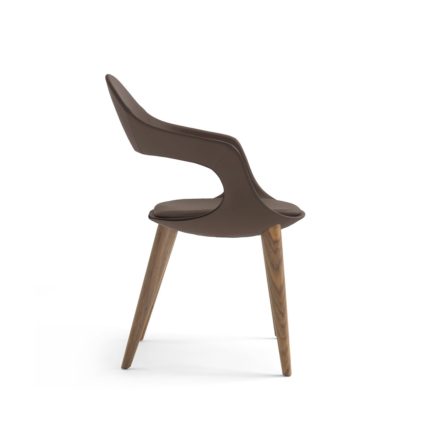 Frenchkiss High-Backed Wooden-Legged Chair by Stefano Bigi - Alternative view 1