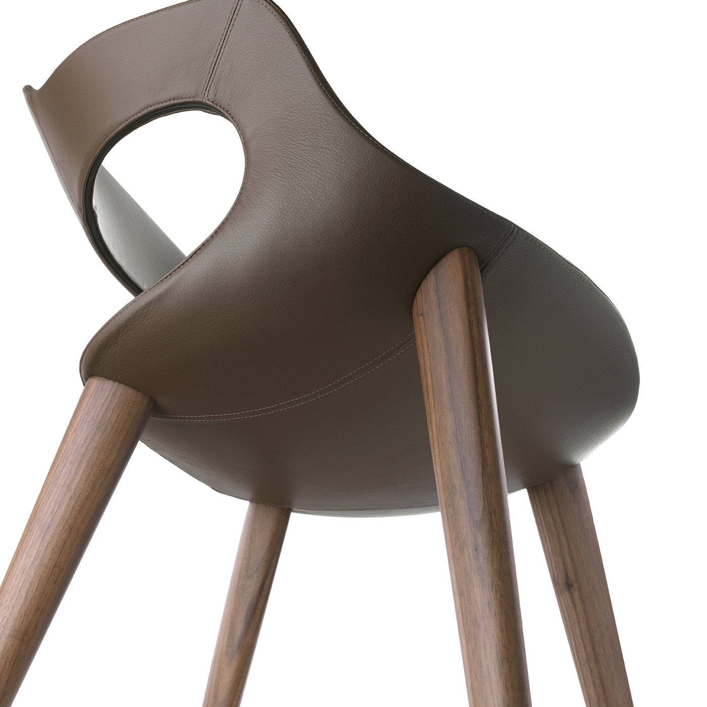 Frenchkiss High-Backed Wooden-Legged Chair by Stefano Bigi - Alternative view 2