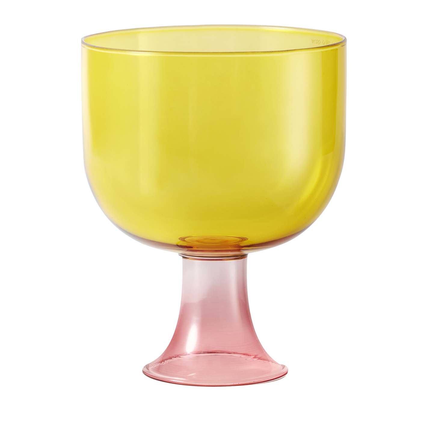 Copa Cuppino amarillo y rosa de Aldo Cibic - Vista principal