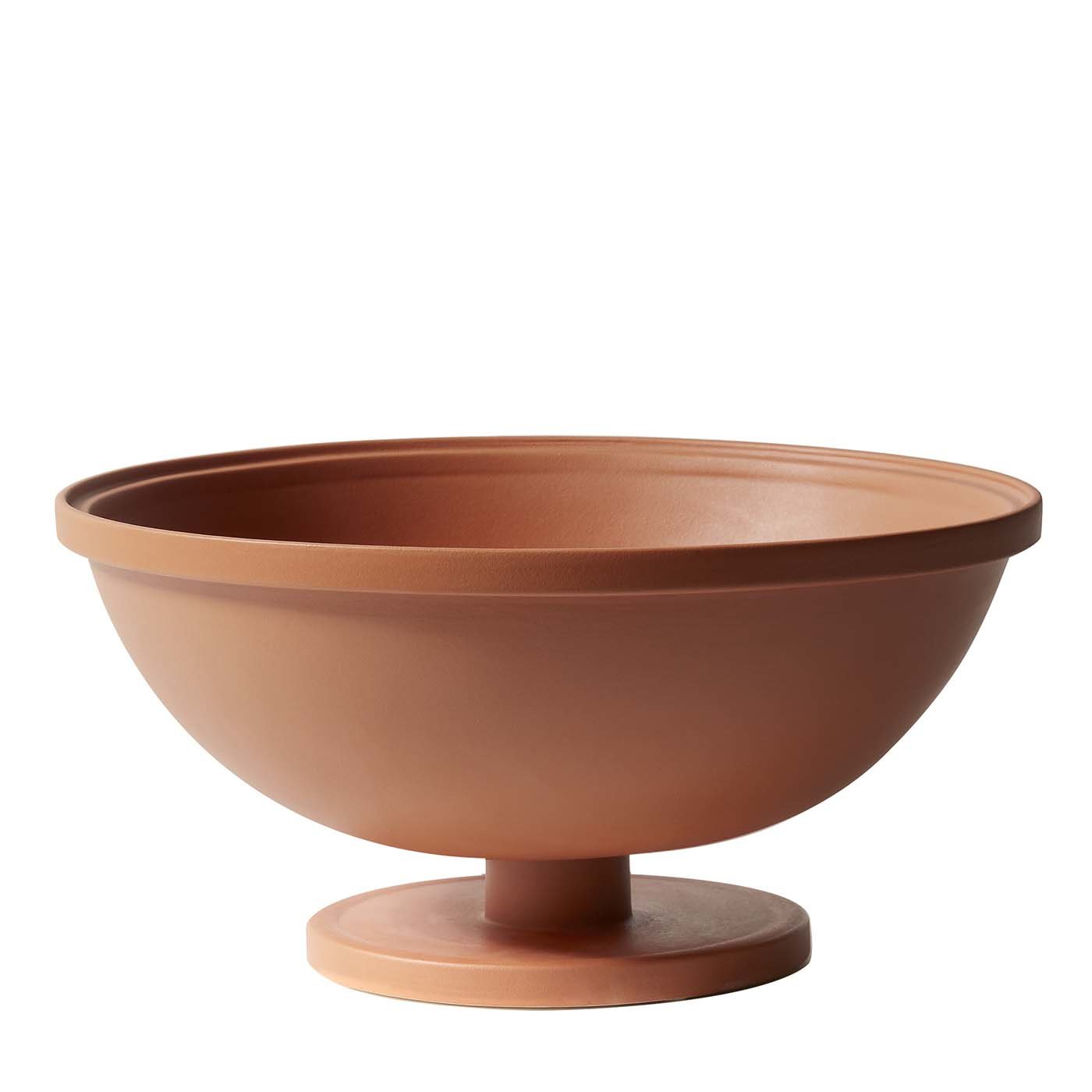 Copa grande de cerámica terracota Cuppone de Aldo Cibic - Vista principal