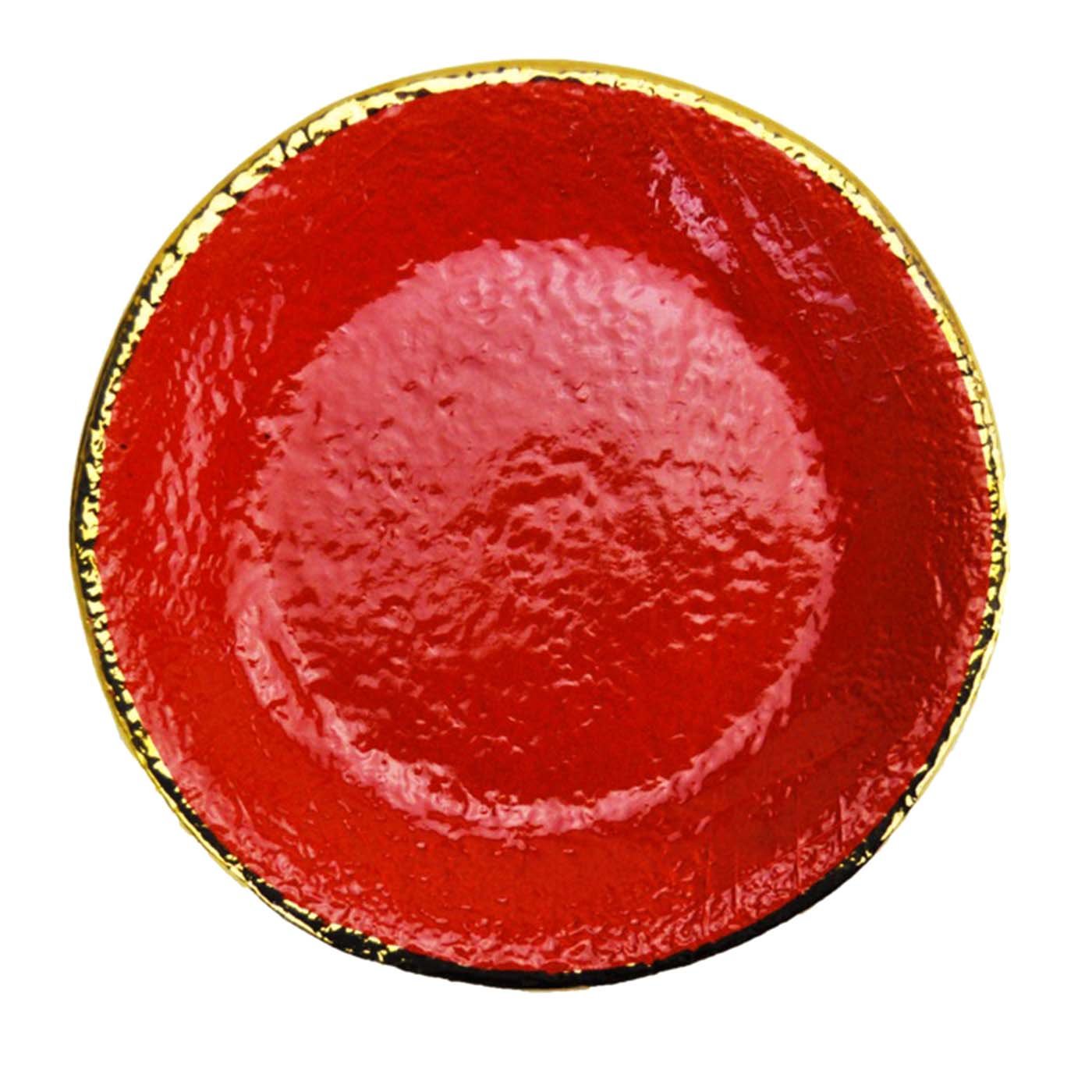 Set de 6 Platos Cargador Preta Oro Rojo 31cm - Vista principal