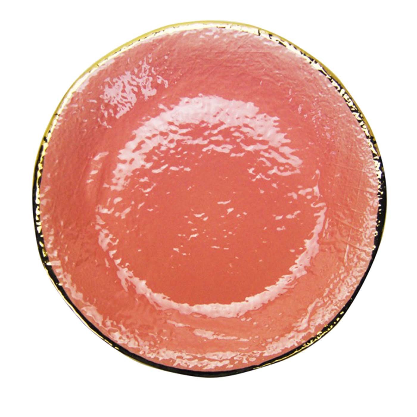 Set de 6 Platos Cargador Preta Oro Rosa Polvo 31cm - Vista principal