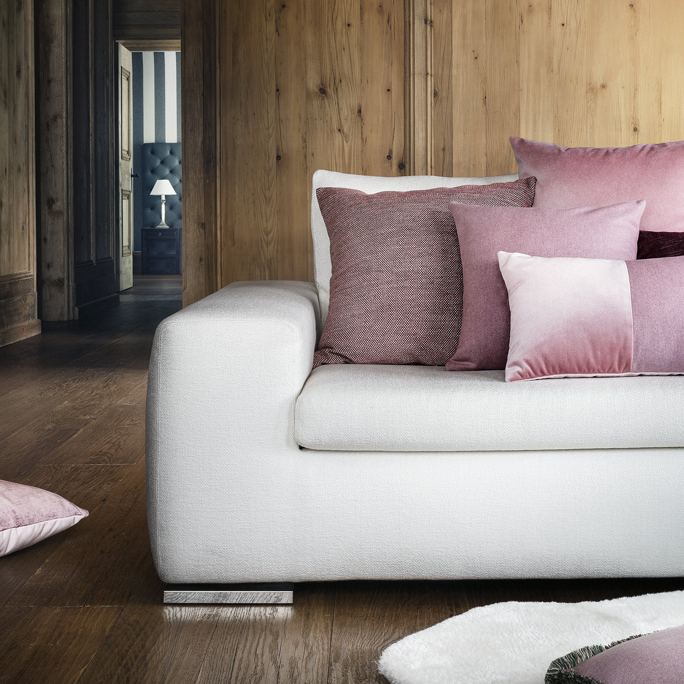 Wool Pink Cushion - Alternative view 1