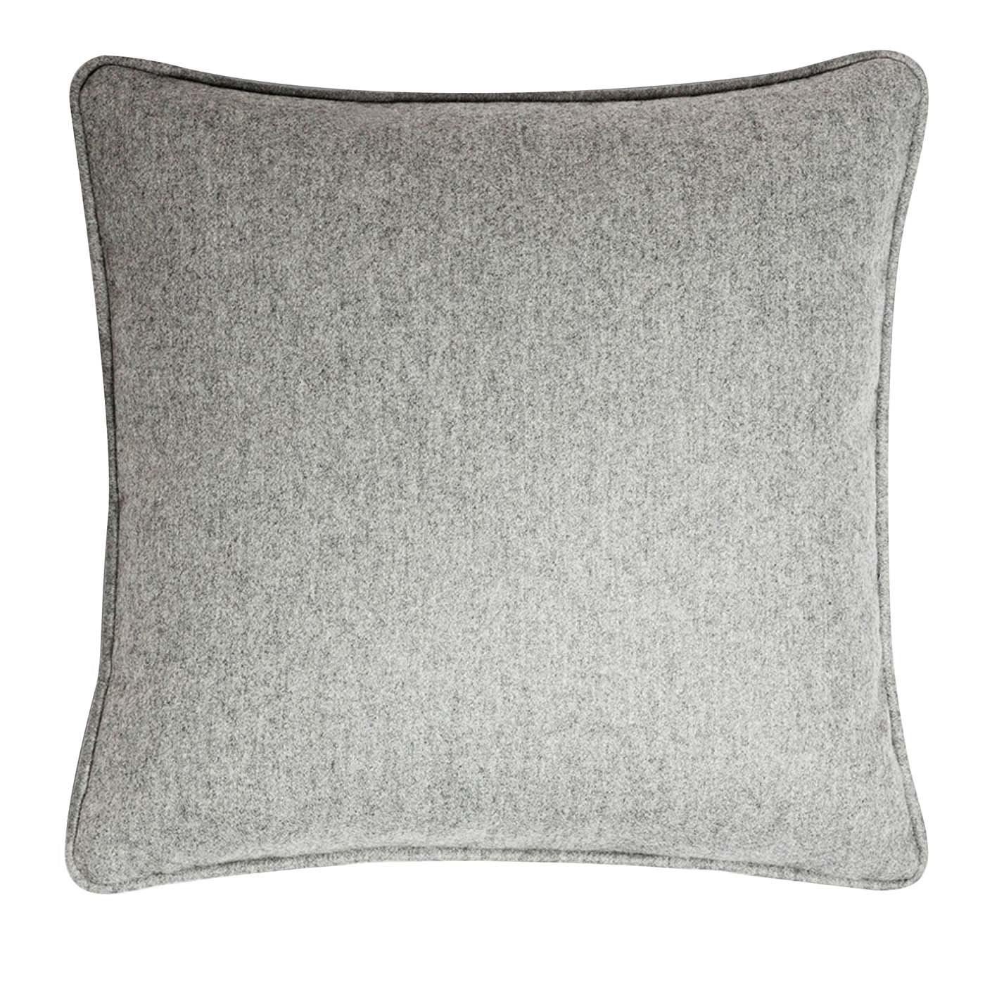 Wool Light Gray Cushion - Main view