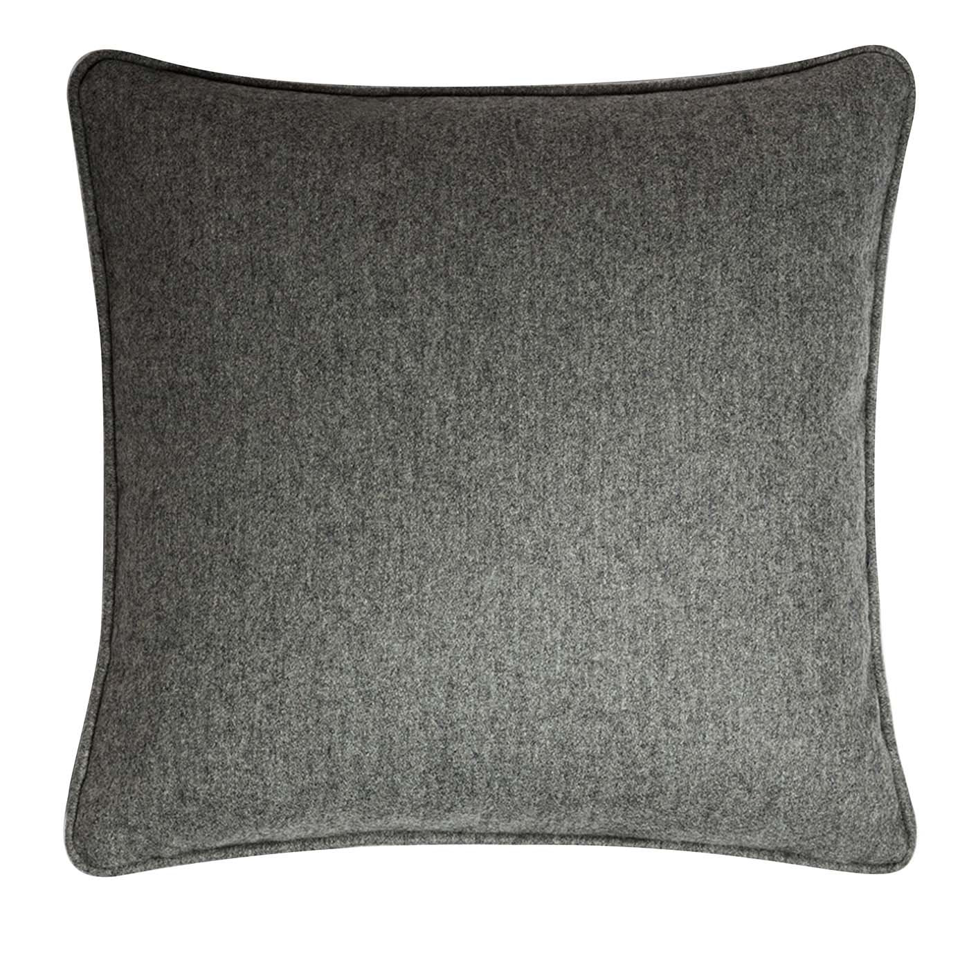 Wool Dark Gray Cushion - Main view
