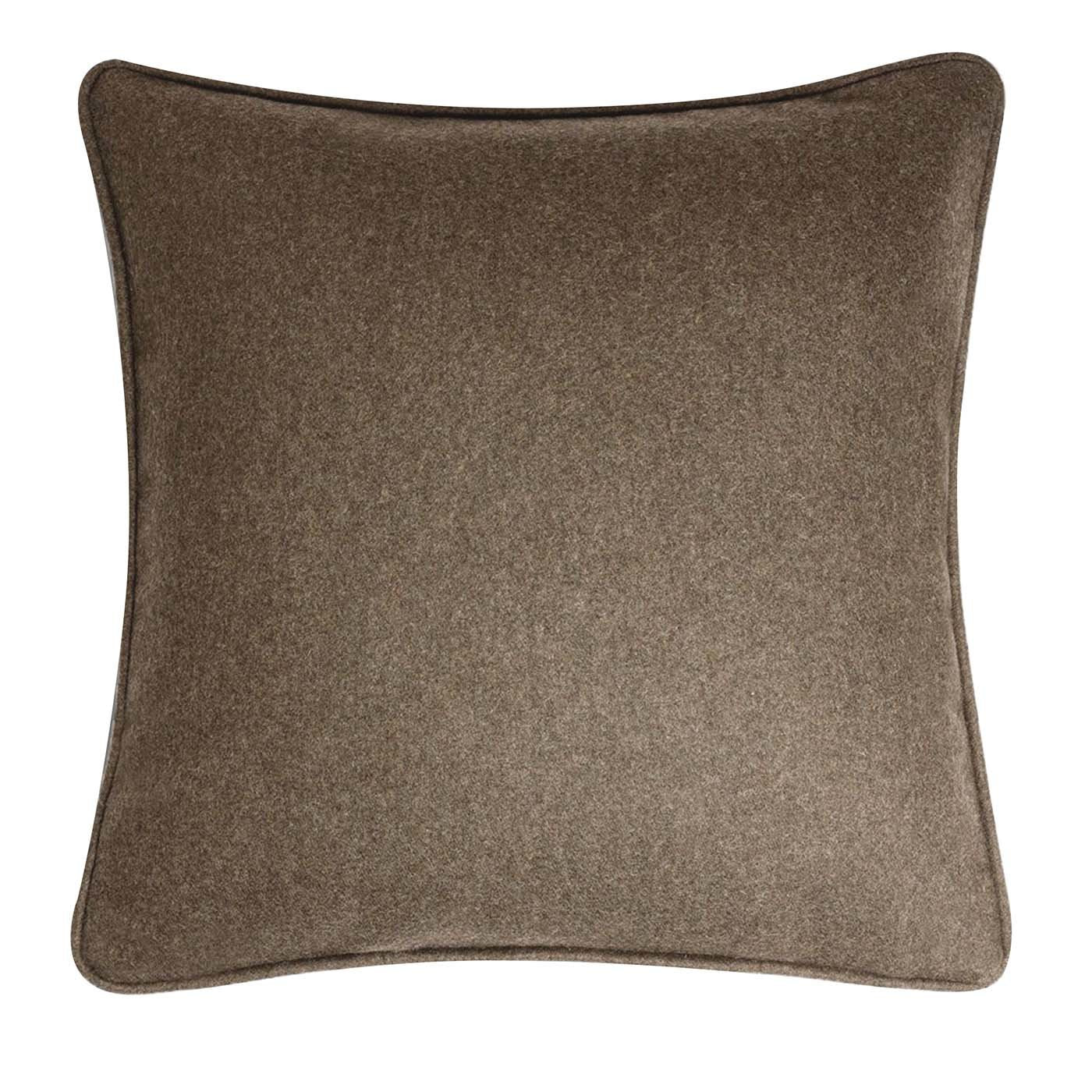 Wool Taupe Cushion - Main view