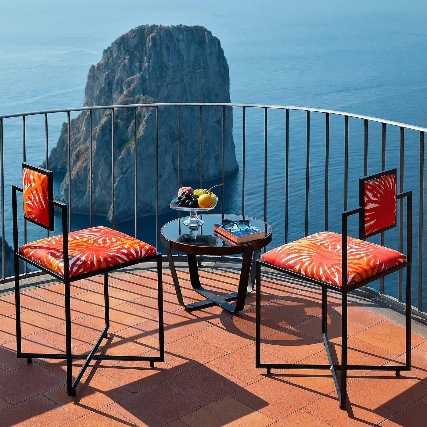 Capri Fuochi Arancio Iron Chair - Alternative view 1