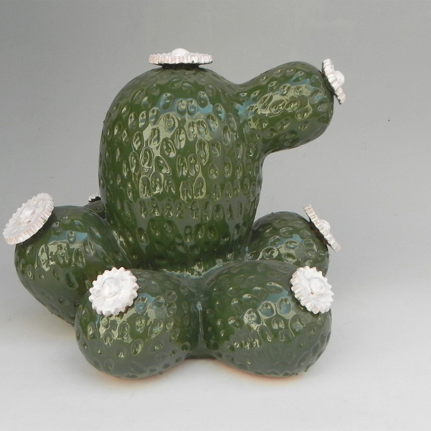 Boulder Avenue Ceramic Cactus Sculpture by Tullio Mazzotti - Alternative view 4