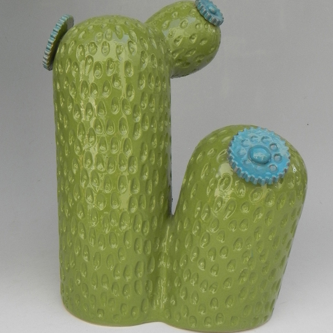 Little Rock Street Kaktus-Skulptur aus Keramik von Tullio Mazzotti - Alternative Ansicht 1