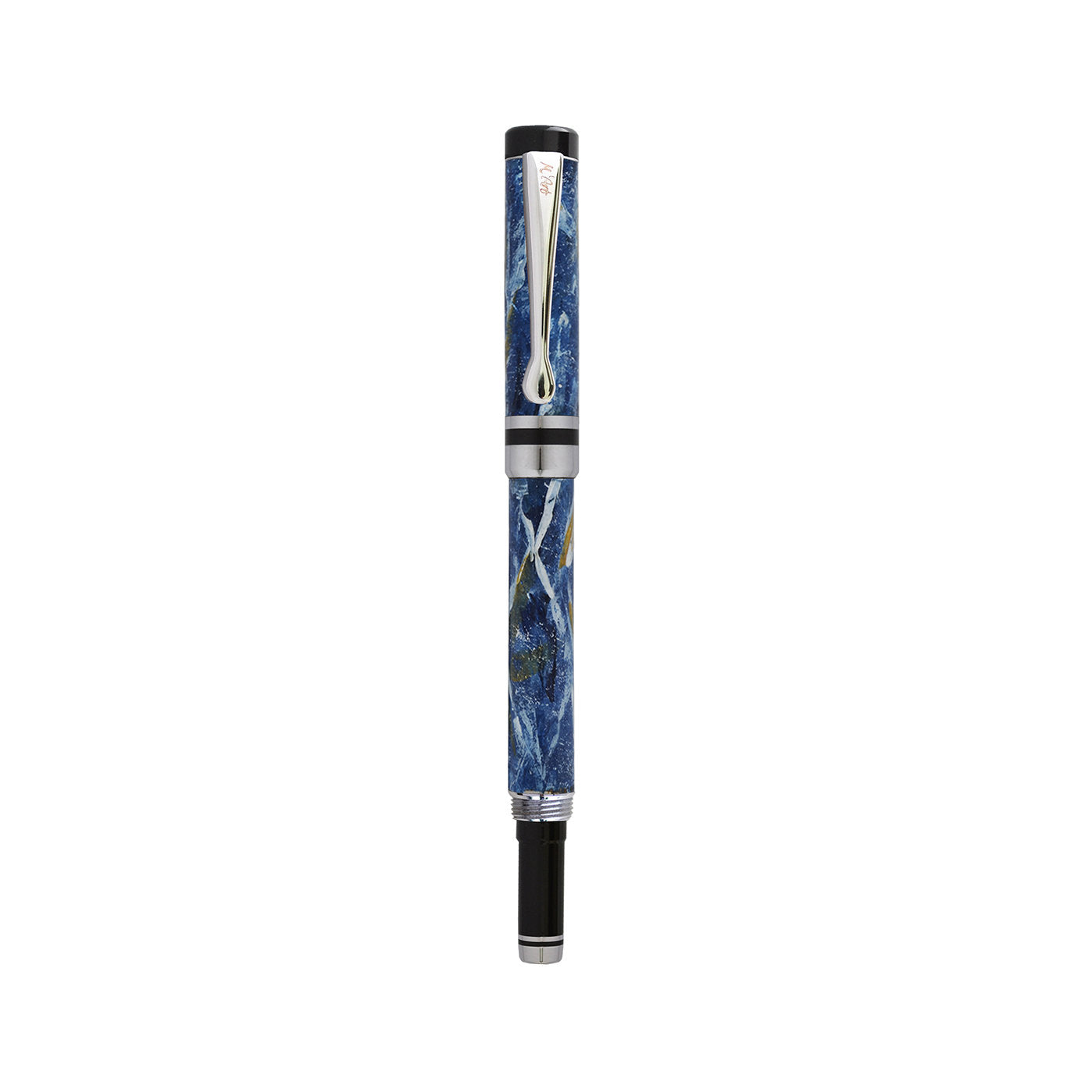 Ipazia Marbled Blue Roller Pen in Olive Wood - Alternative view 1