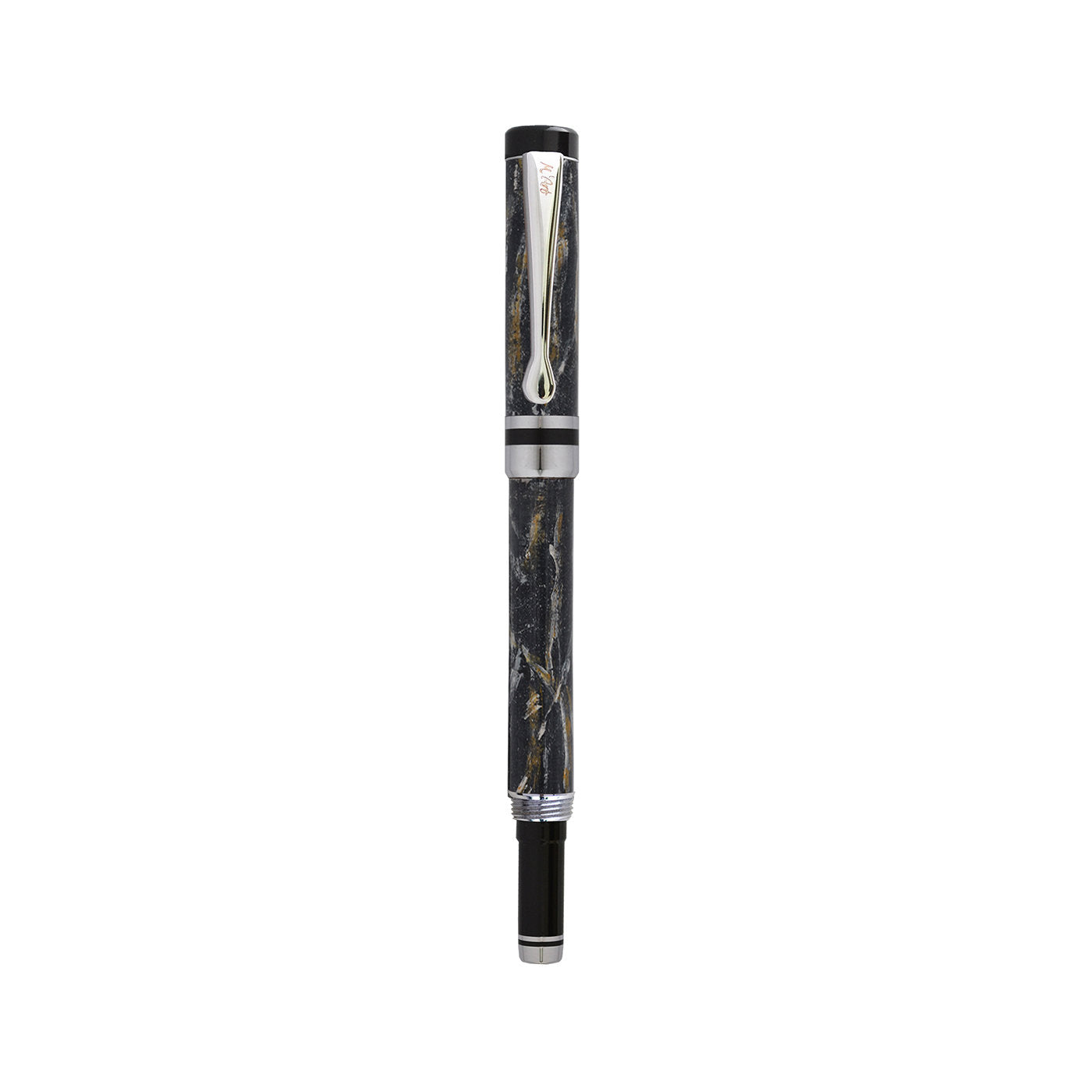 Ipazia Marbled Black Roller Pen in Olive Wood - Alternative view 1