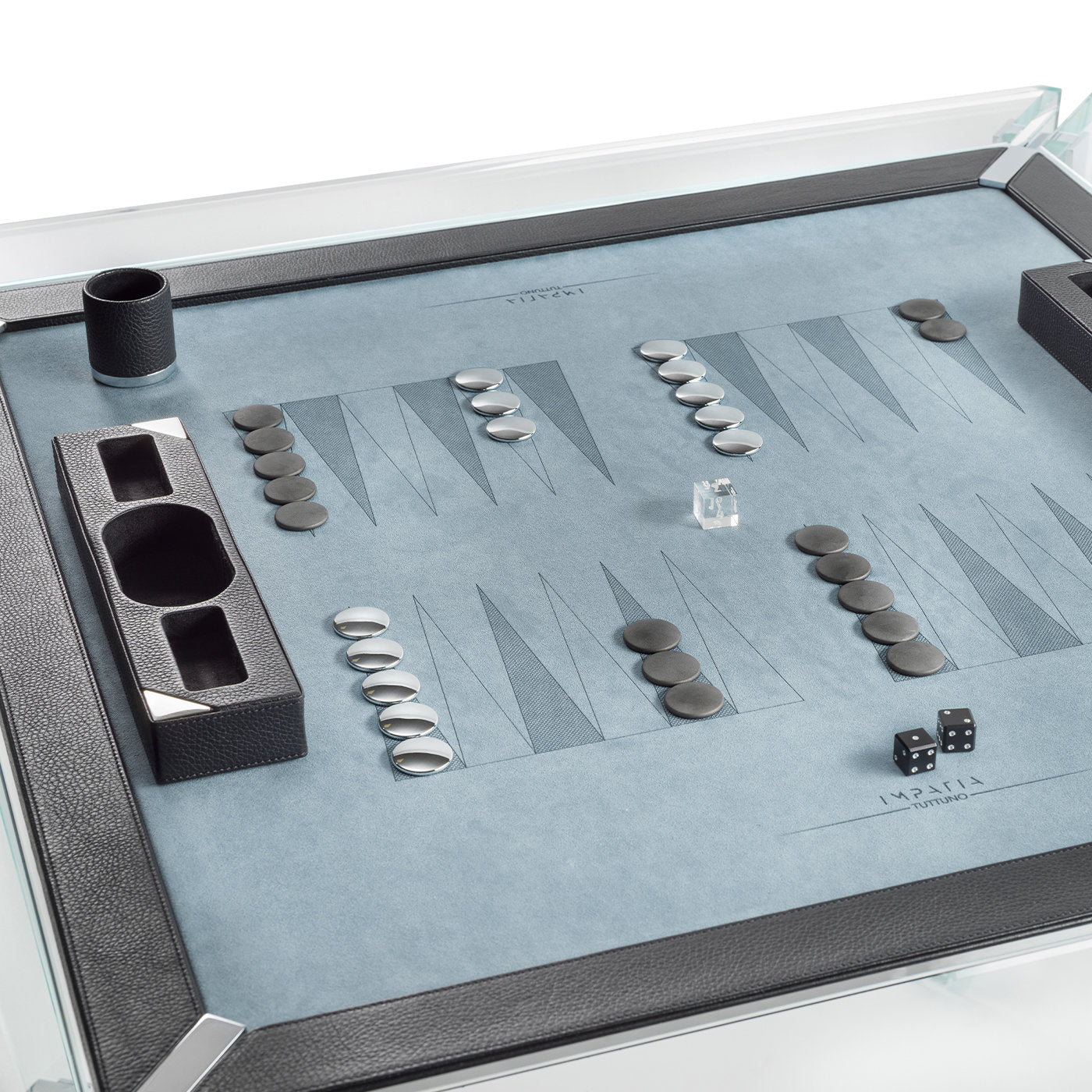 Tuttuno Leather Edition Backgammon Game Table - Alternative view 3