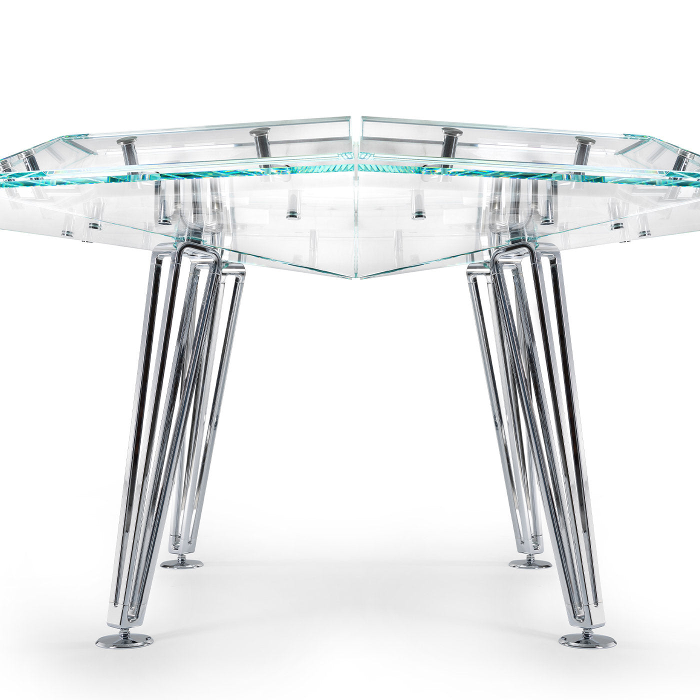 Unootto 8 Player Marble Edition White Poker Table - Alternative view 1