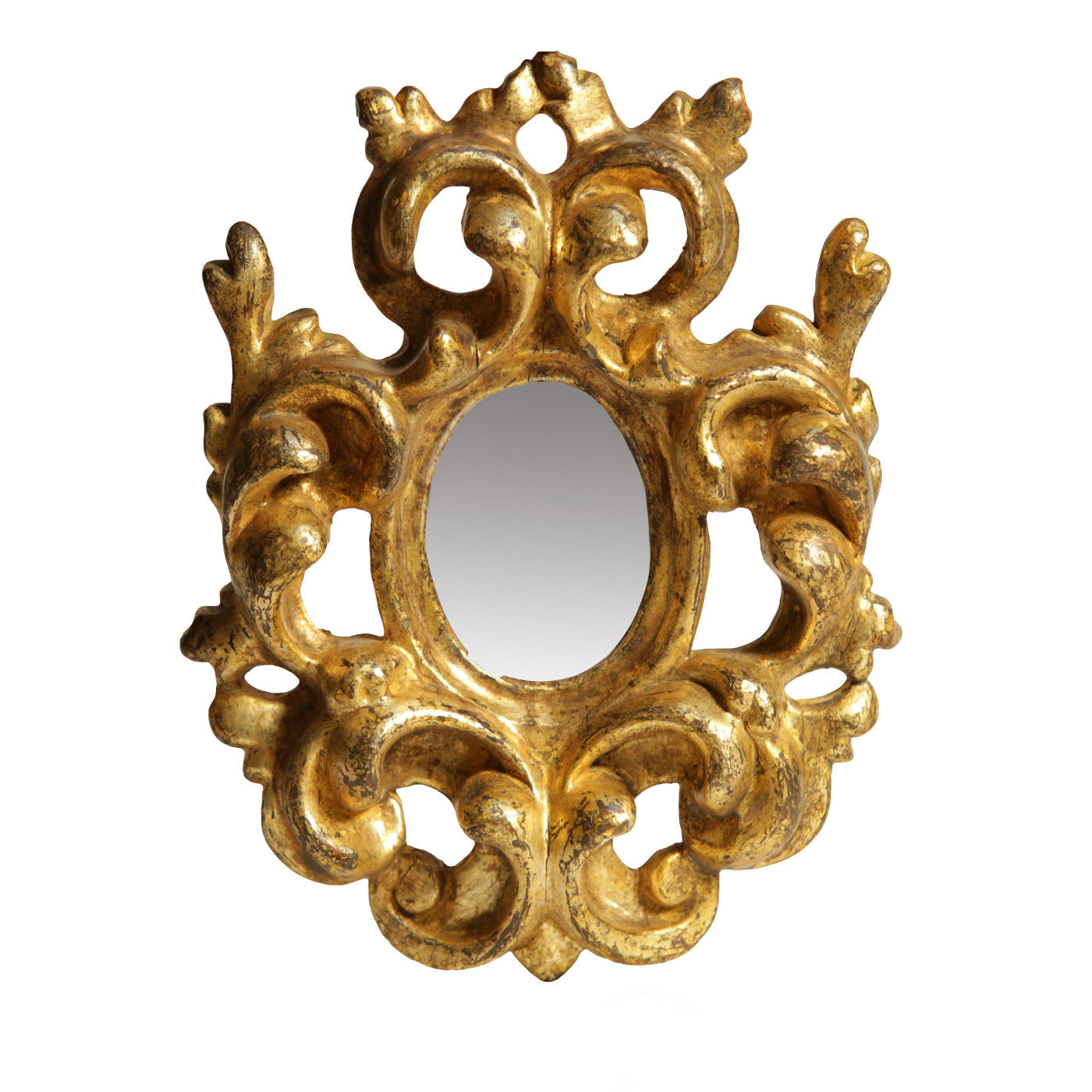 Specchio 600 Carved Wood Mirror - Main view