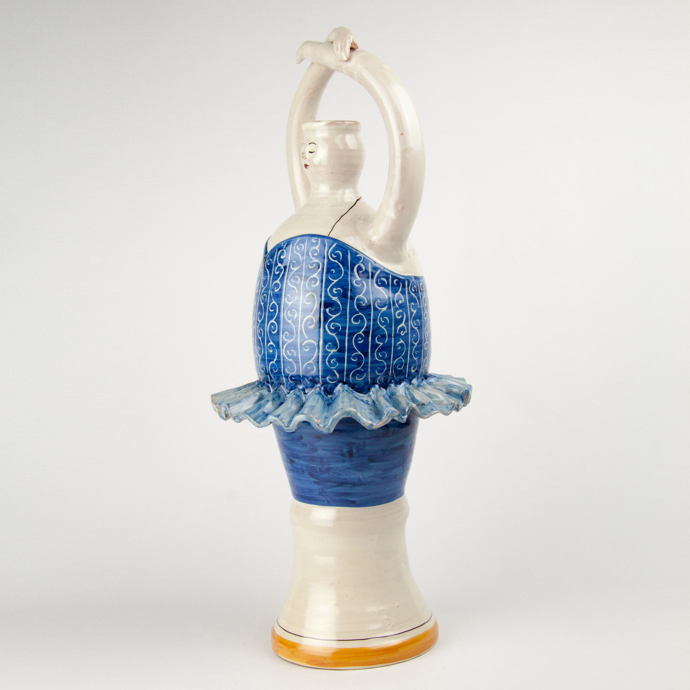 Ballerina Blue Ceramic Vase - Alternative view 1