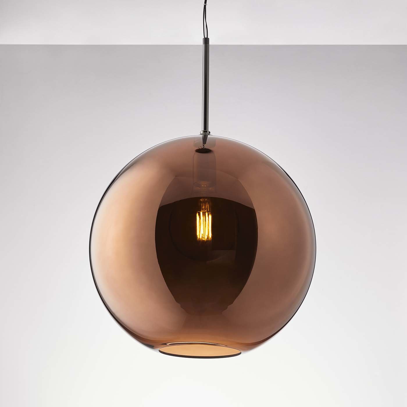 Lampe suspendue Beluga Royal Bronze par Marc Sadler - Vue alternative 1