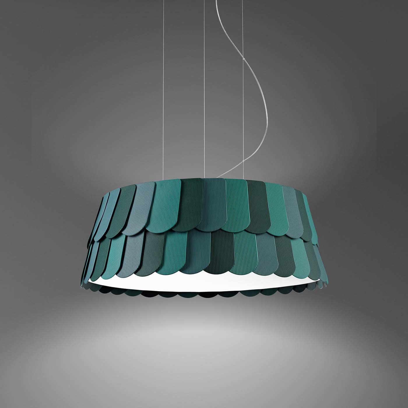 Roofer Green Pendant Lamp by Benjamin Hubert - Alternative view 1