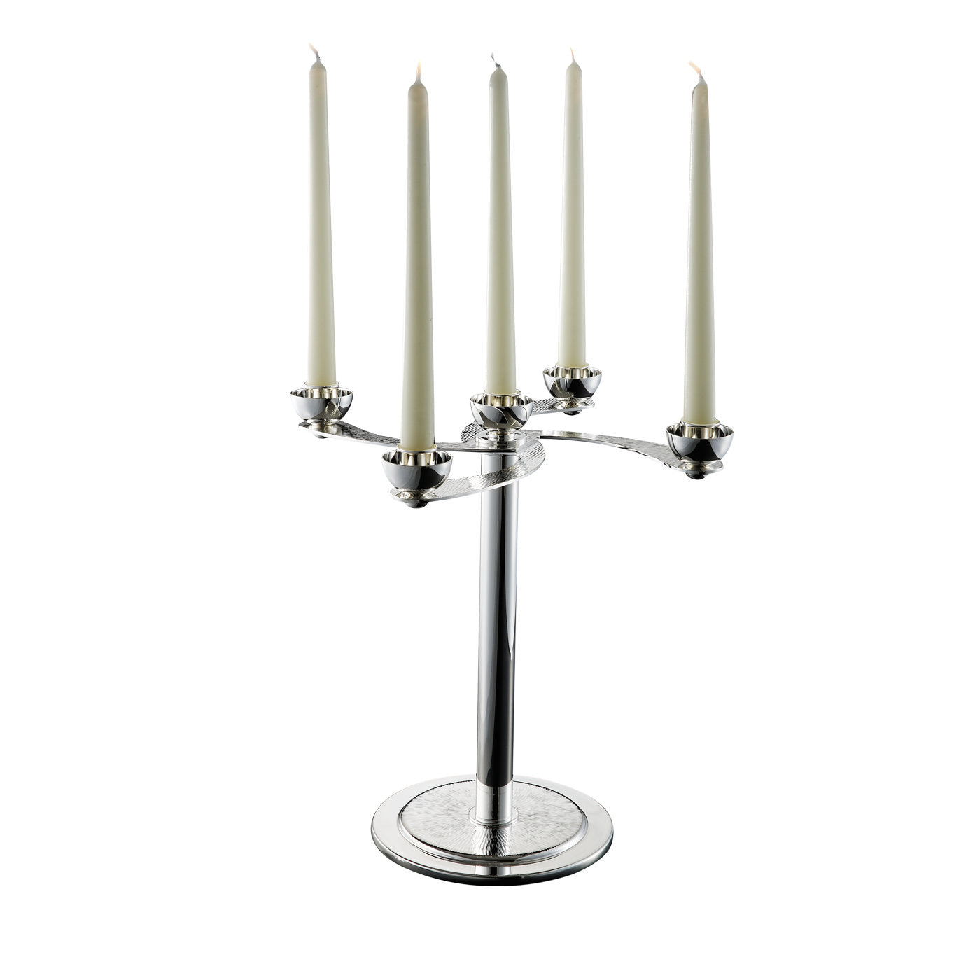 Soffio 5-Candle Silver Candelabra - Main view