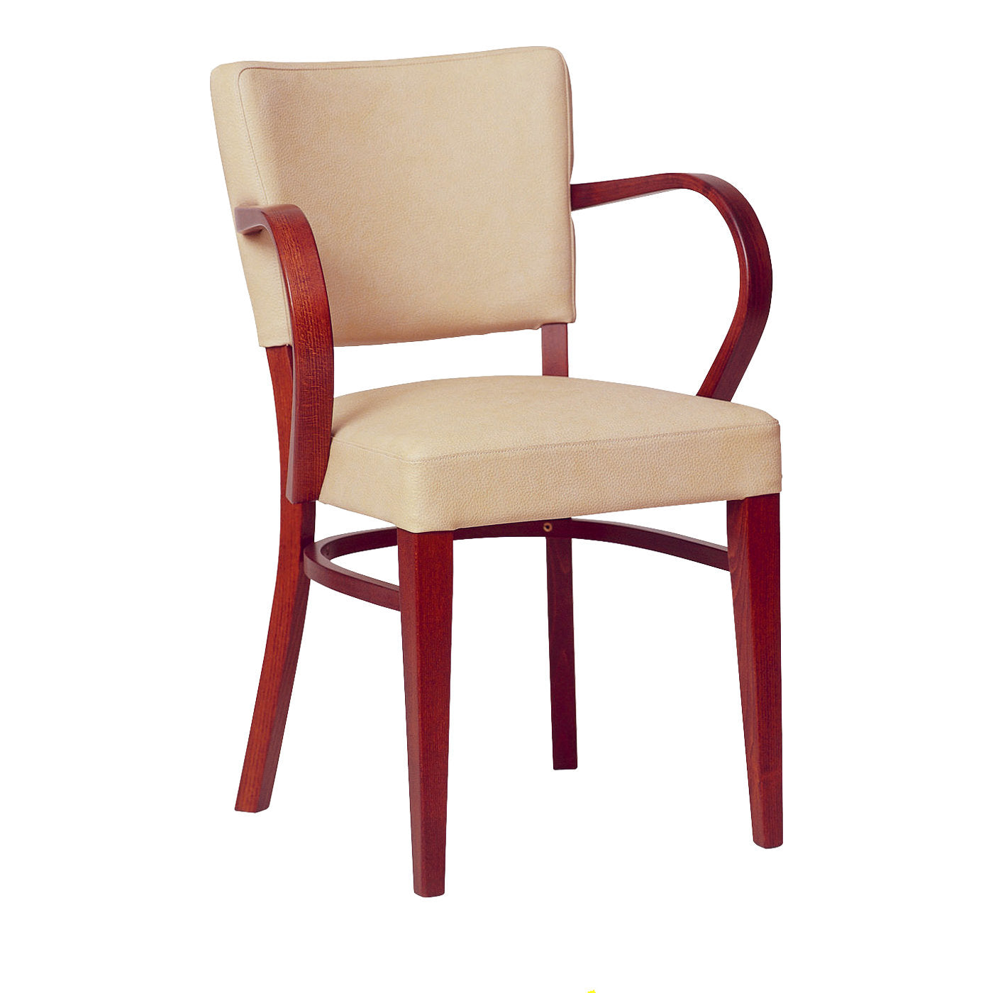 Marsiglia Red and Beige Lounge Chair - Main view