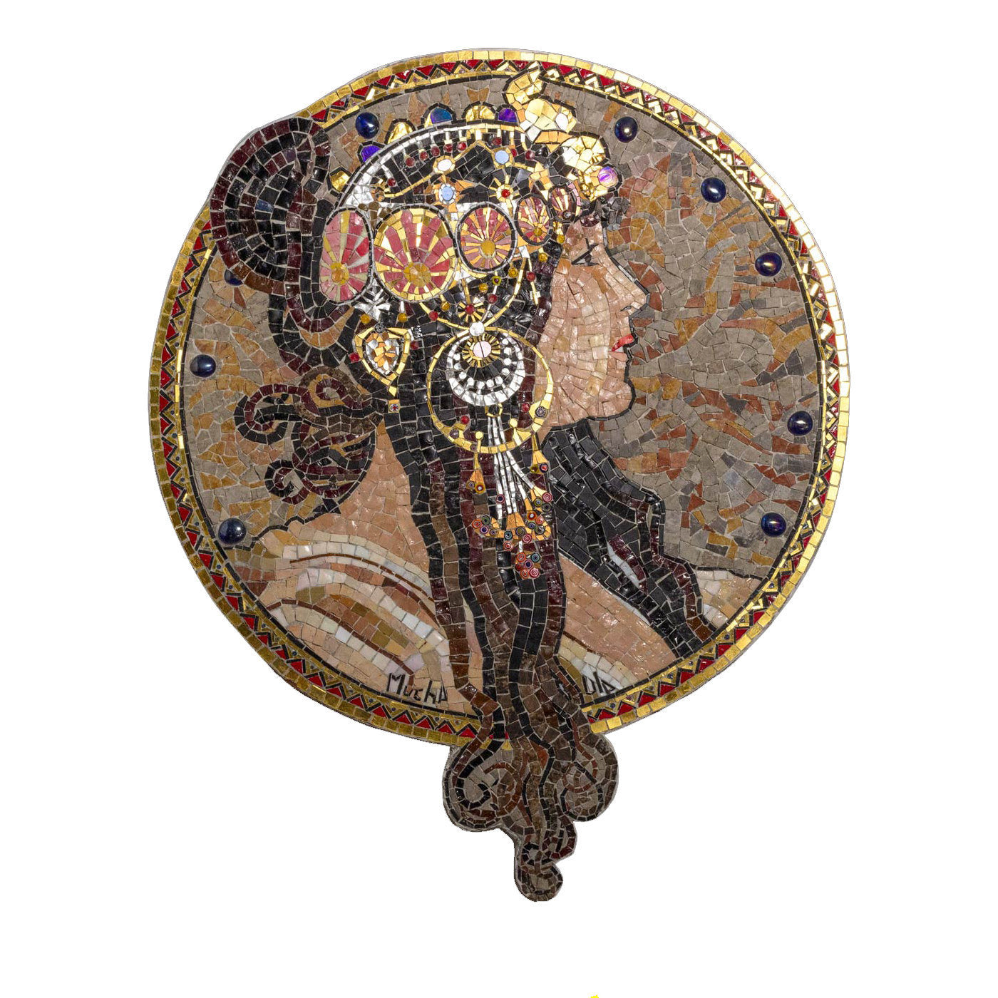 Das brünette Mosaik im byzantinischen Stil - Hauptansicht