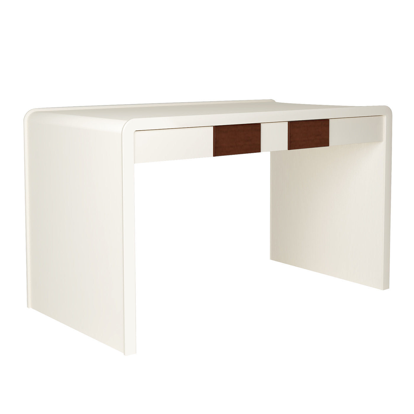 Irma Desk Ivory and Nut Brown - Alternative view 1
