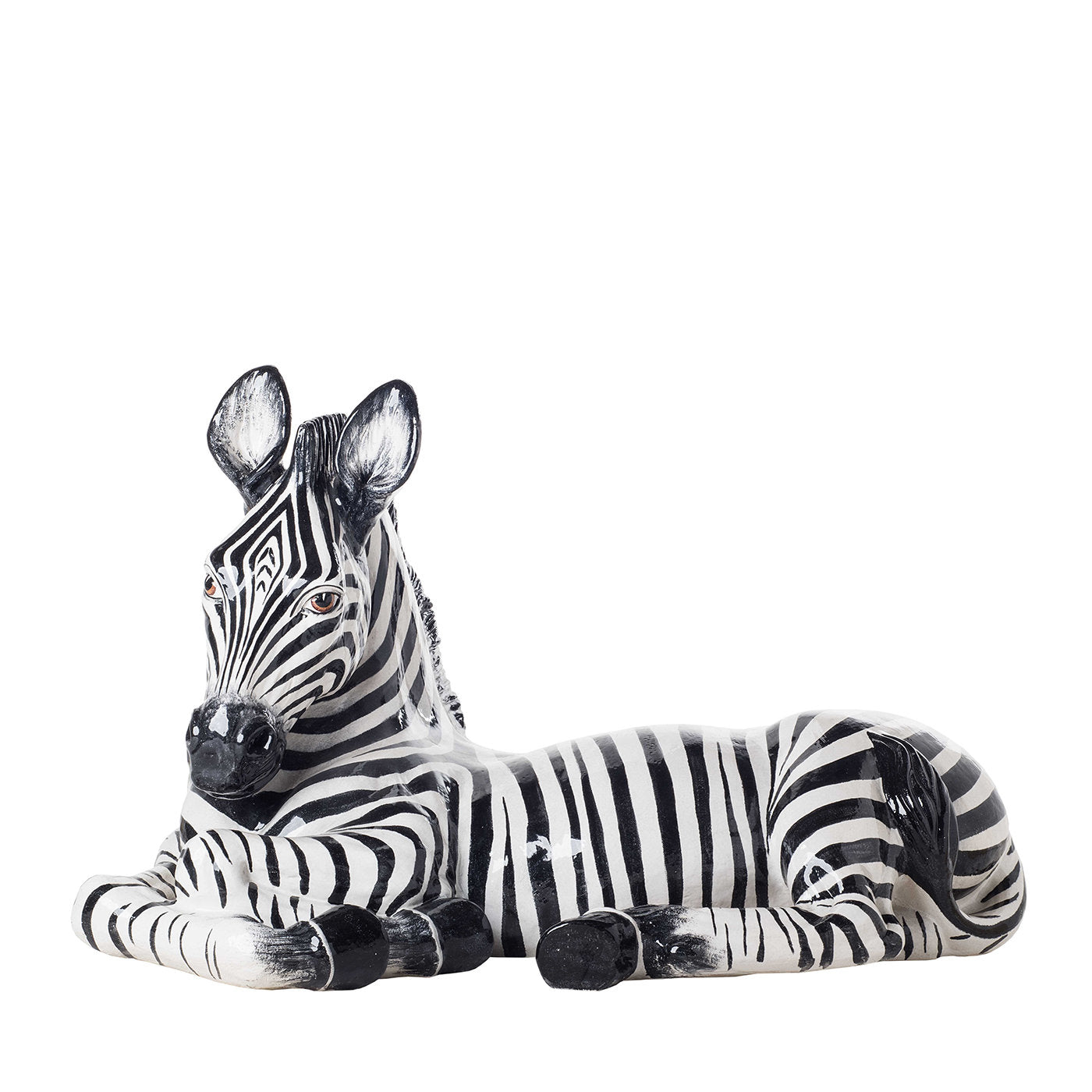 Statuetta Zebra in ceramica  - Vista principale